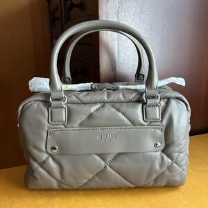Mz Wallace Leather Madison Satchel in Morning Dove